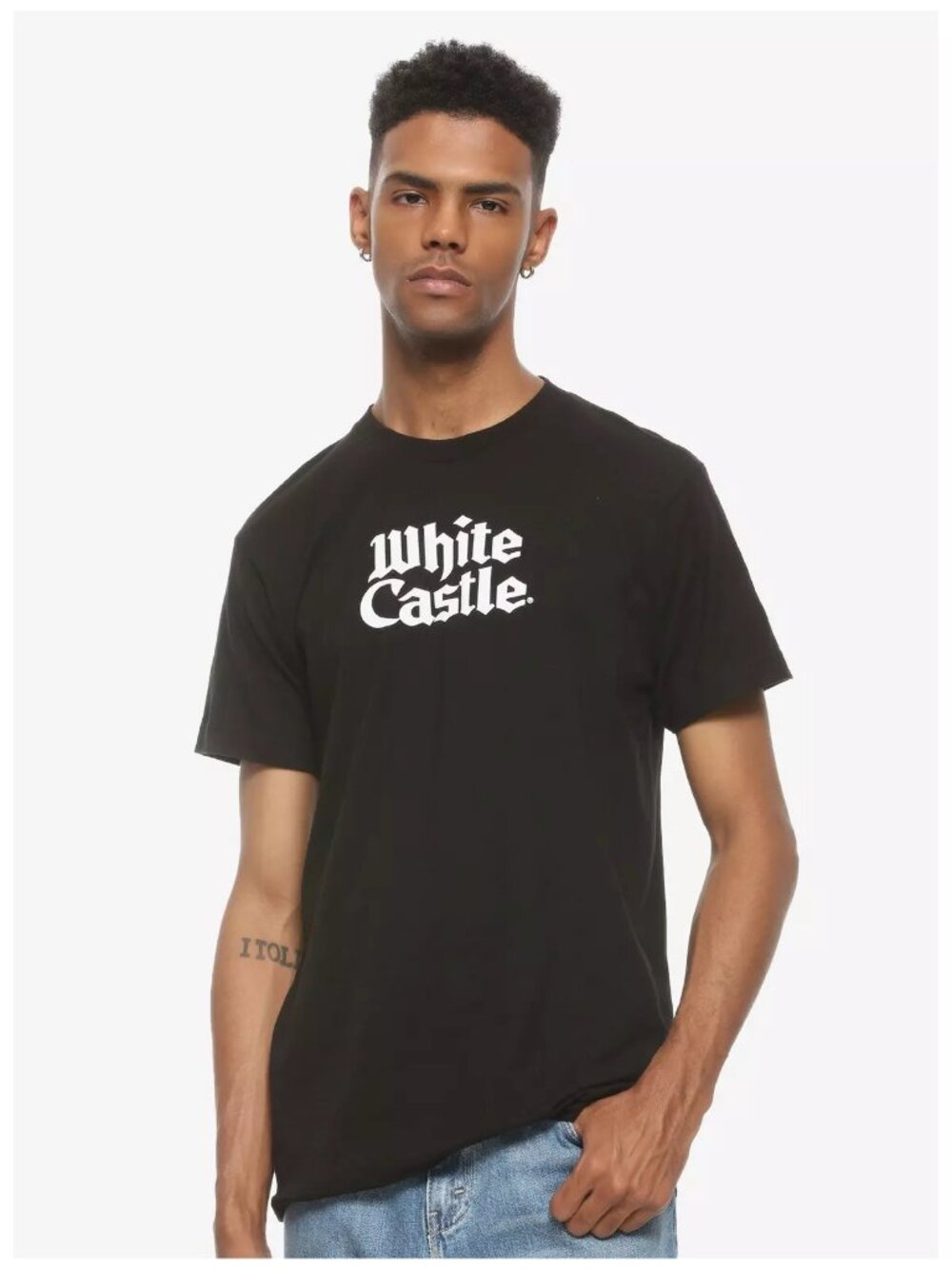 White Castle T-Shirt - Black Logo "I Know What You Crave" Backscreen - Small (S)